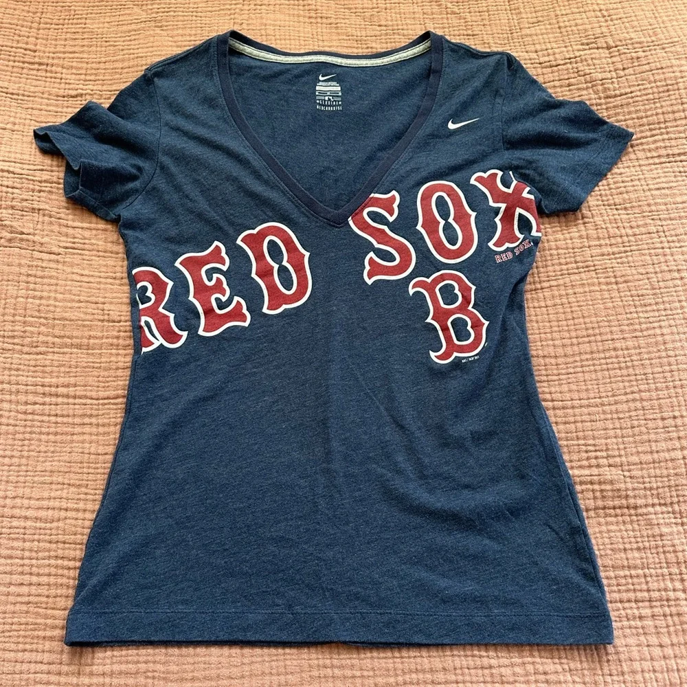 Navy Nike Red Sox T-Shirt - Picture 1 of 3